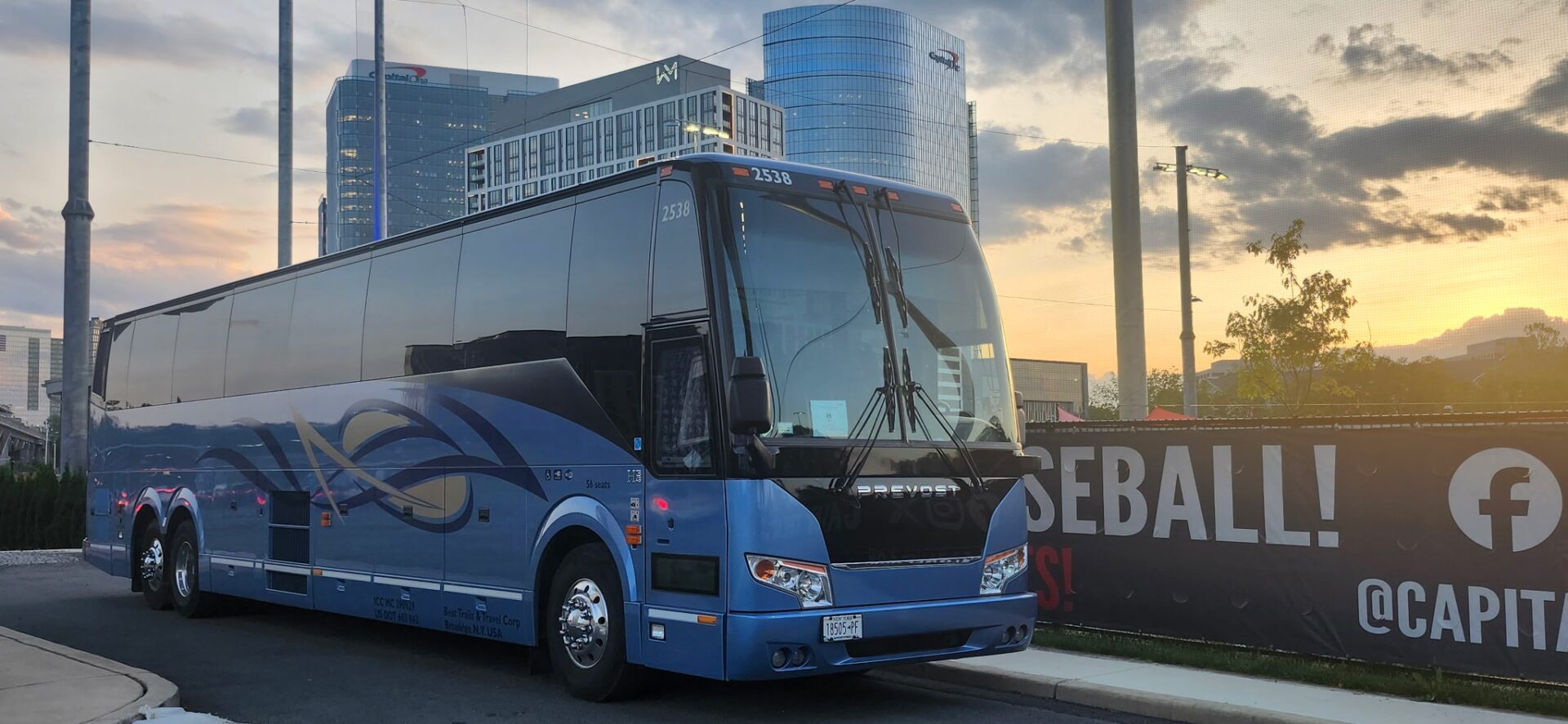 Group charter bus services in New York